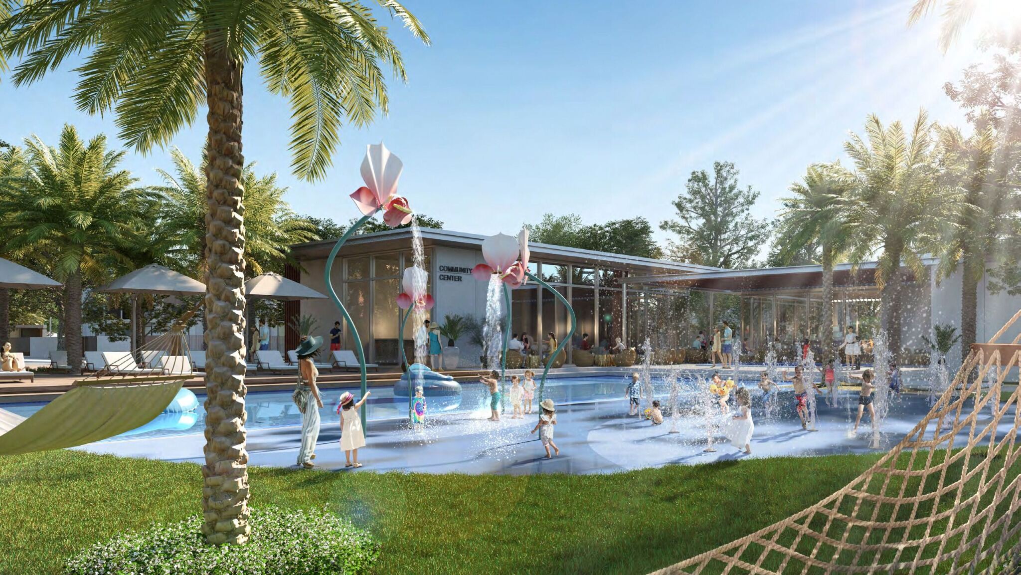 Joy community water-play area