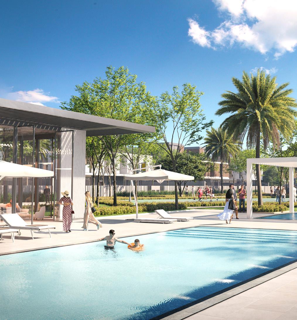 June landscaped pool and outdoor living